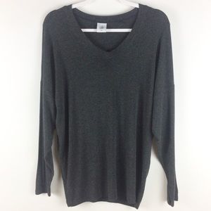 Cabi Sweater Batwing Sleeves Carcoal Gray Medium